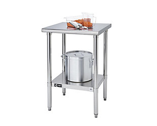 Stainless Steel 24" Square Table, , large