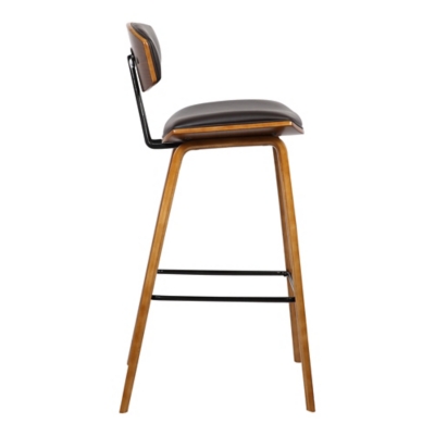 Rear view of bar stool with backrest