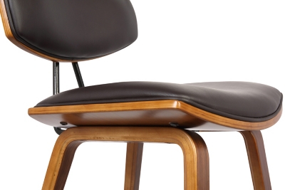 Close-up of stool seat and legs