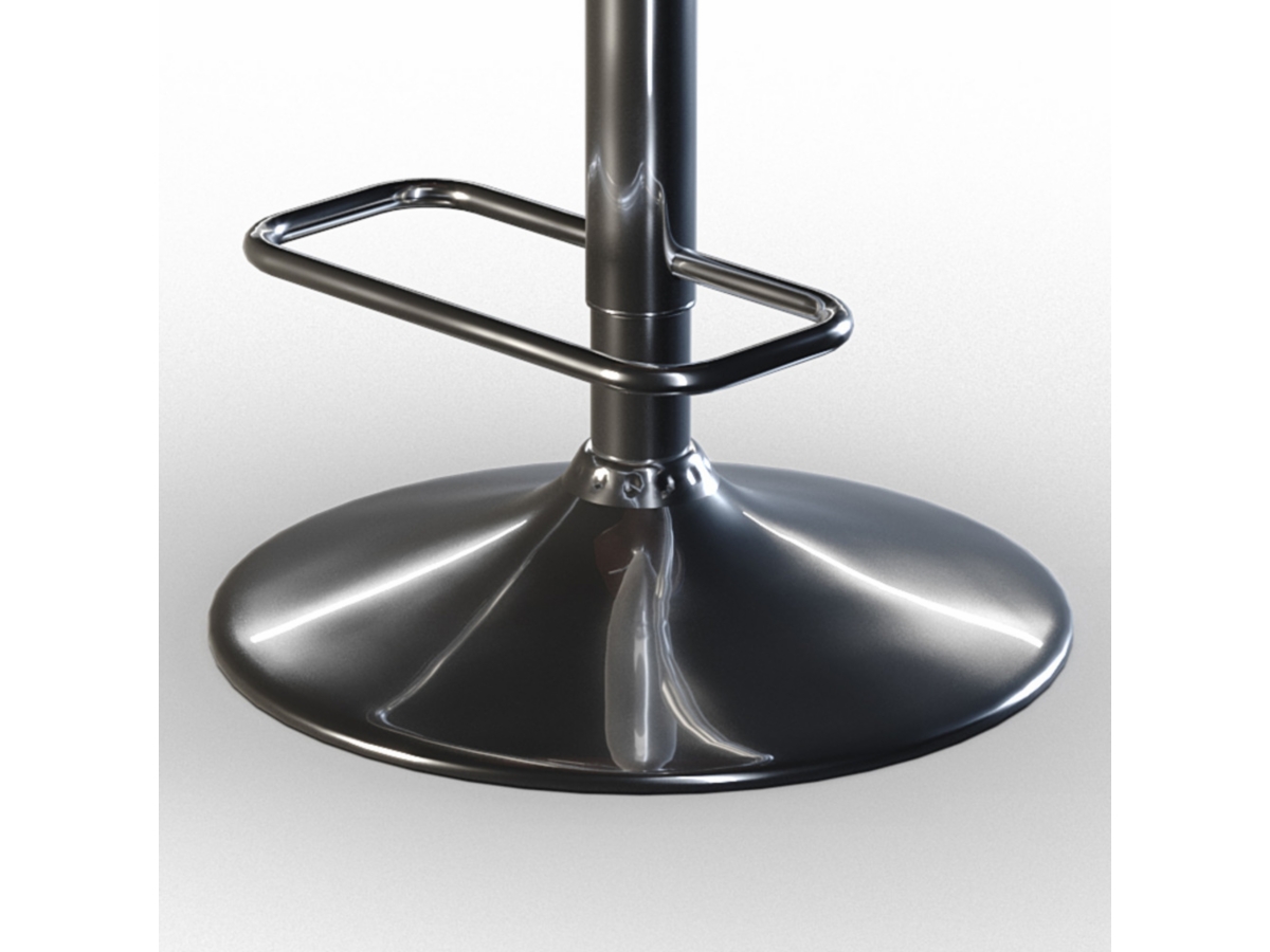 Lowell Mid Century Modern Adjustable Swivel Bar Stool, , large