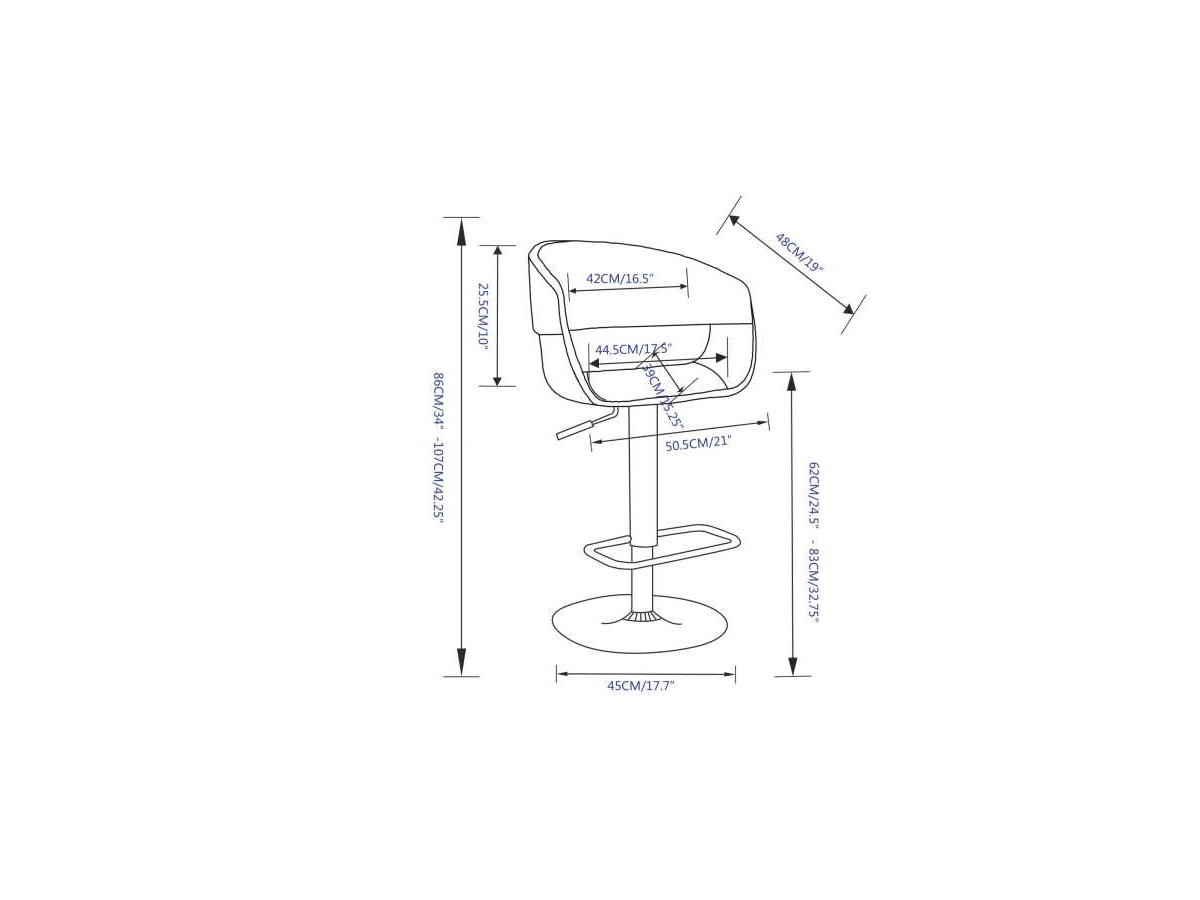 Lowell Mid Century Modern Adjustable Swivel Bar Stool, , large