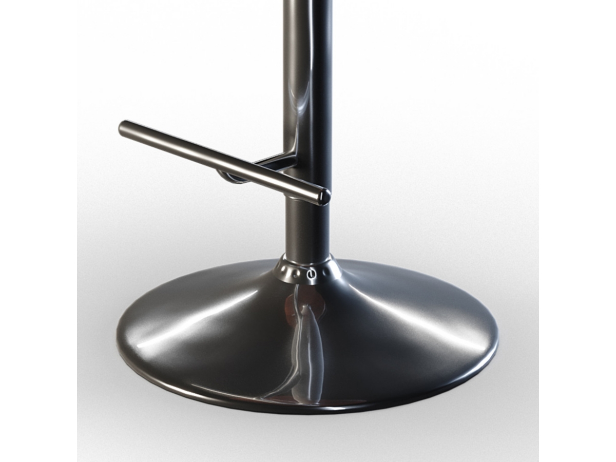 Sheldon Mid Century Modern Adjustable Swivel Bar Stool, , large