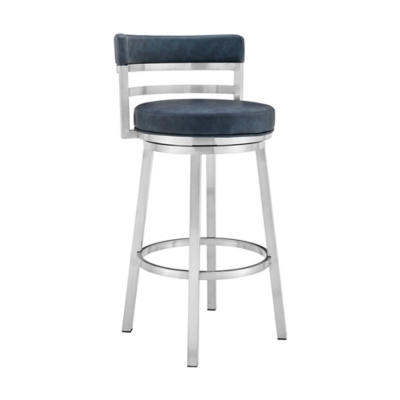 Madrid Madrid Barstool, Blue, large