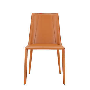 Euro Style Kalle Side Chair in Cognac - Set of 1, Cognac, large