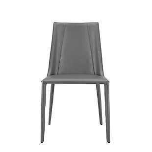 Euro Style Kalle Side Chair in Gray - Set of 1, Gray, large