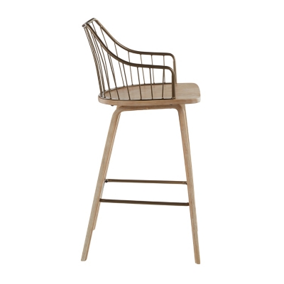 Angled side view of the Winston counter height stool