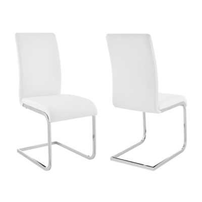 Amanda Amanda Dining Chair Set of 2, White, large