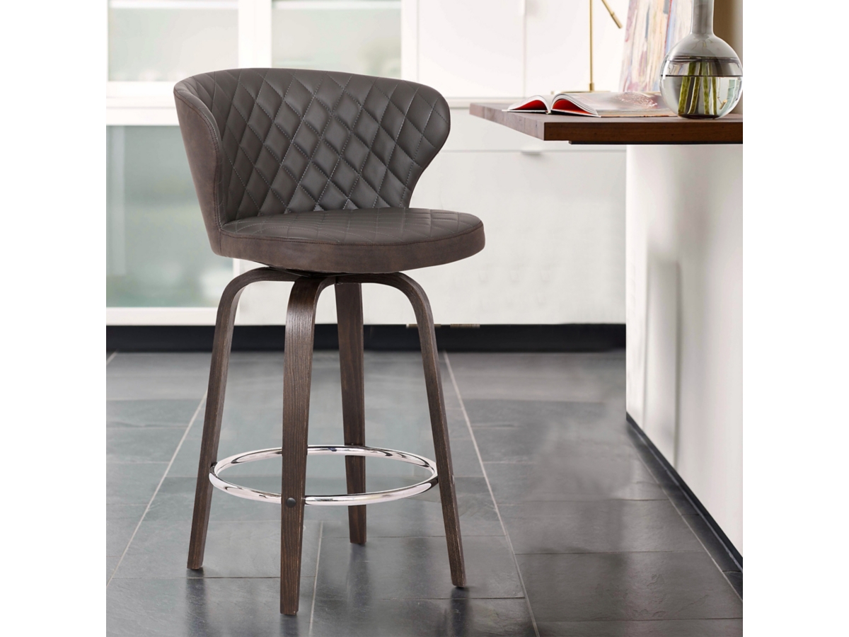 Mynette Faux Leather Bar Stool Ashley