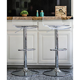 Brage Living Chalice Height Adjustable Counter and Barstool Set (Set of 2), , rollover