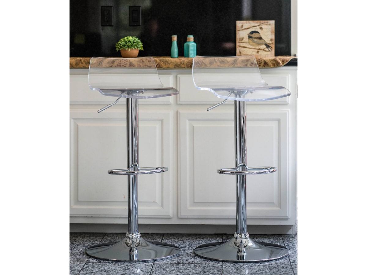 Brage Living Chalice Adjustable Height Bar Stool Set of 2 Ashley
