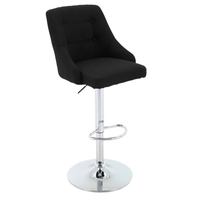 Brage Living Tufted Swivel Bar Stool, Adjustable Counter Height