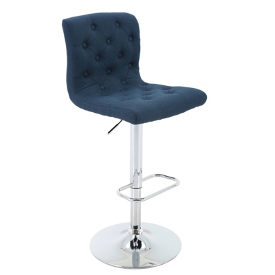 Brage Living Madison Slip Chair Tufted Style Barstool, Blue, large