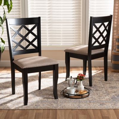 Baxton Studio Verner Dining Chairs Set of 2 Ashley