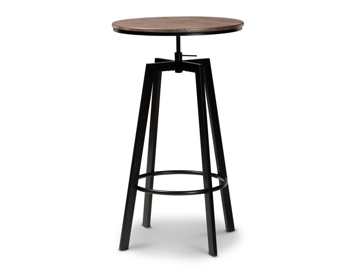 Baxton Studio Maritta Pub Height Dining Table and 2 Bar Stools Set