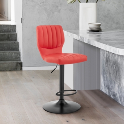 Armen Living Bardot Adjustable Height Bar Stool , Orange