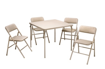 COSCO 5-Piece Folding Dining Set, , large