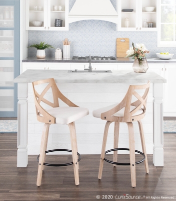 LumiSource Charlotte Counter Stool - Set of 2 | Ashley Furniture HomeStore