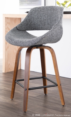 LumiSource Fabrico Counter Height Bar Stool (Set of 2)
