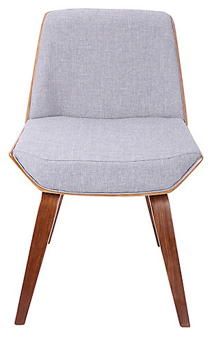LumiSource Corazza Chair, Walnut/Gray, rollover