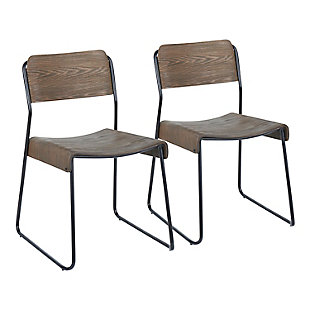 LumiSource Dali Industrial Chair - Set of 2, , large