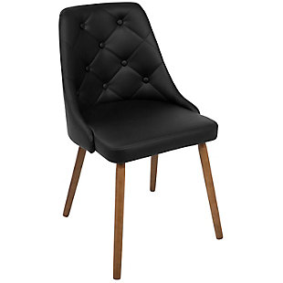 LumiSource Giovanni Chair, Walnut/Black, large