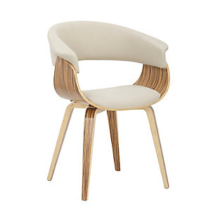LumiSource Vintage Mod Chair, Cream, rollover
