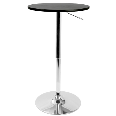 LumiSource Adjustable Bar Table, Black, large
