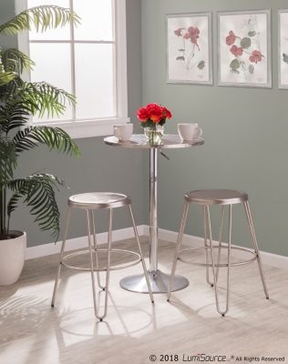 LumiSource Bistro Round Bar Table, , rollover