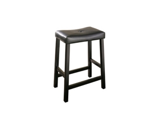 Saddle Seat Upholstered Counter Stool (Set of 2)