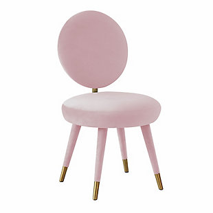 TOV Furniture Kylie Velvet Dining Chair, Bubblegum Pink, large