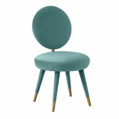 TOV Furniture Kylie Sea Blue Velvet Dining Chair, , large