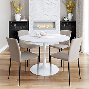 Zuo Modern Phoenix Dining Table White, , rollover