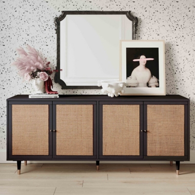 D600004719 TOV Funiture Sierra Sideboard , Black/Brown sku D600004719