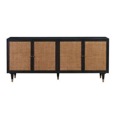 TOV Funiture Sierra Noir Sideboard, Black/Brown, large