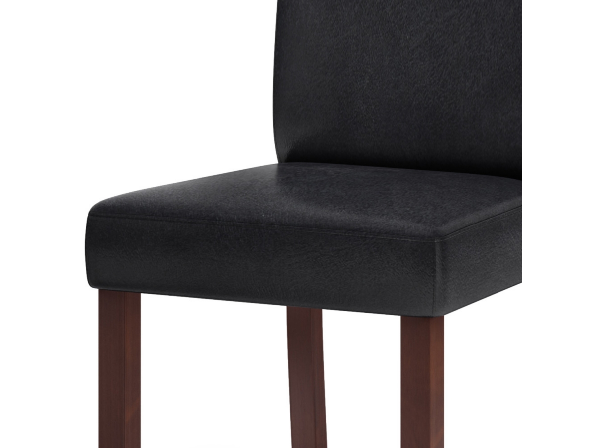 Simpli Home Acadian Contemporary Parson Dining Chair (Set of 2), Black, large