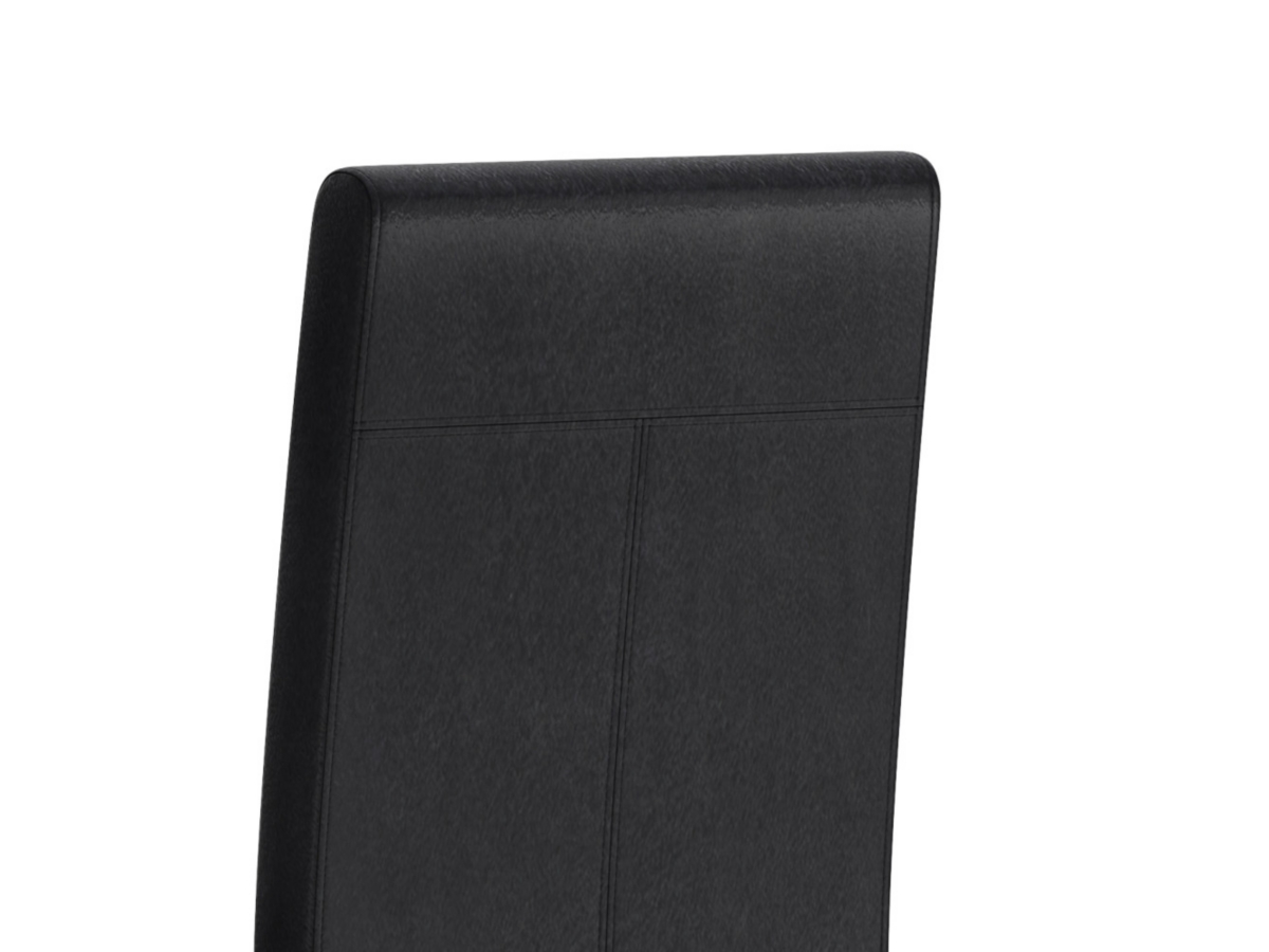 Simpli Home Acadian Contemporary Parson Dining Chair (Set of 2), Black, large