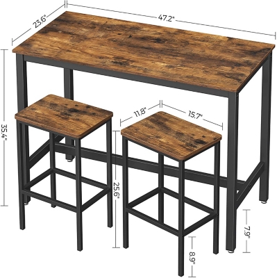 Vasagle alinru deals bar table