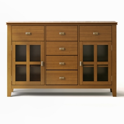 Simpli Home Artisan Buffet, Honey Brown, large