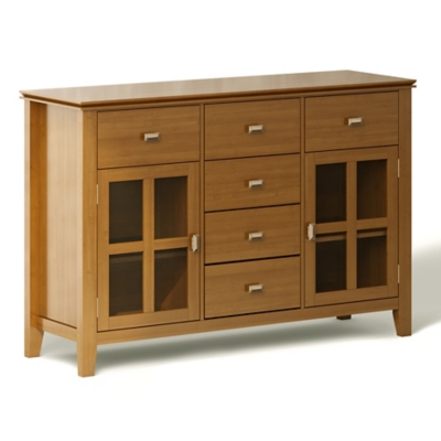 Simpli Home Artisan Buffet, Honey Brown, large