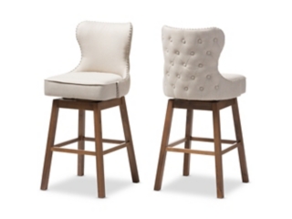 Baxton Studio Gradisca Swivel Barstool (Set of 2)