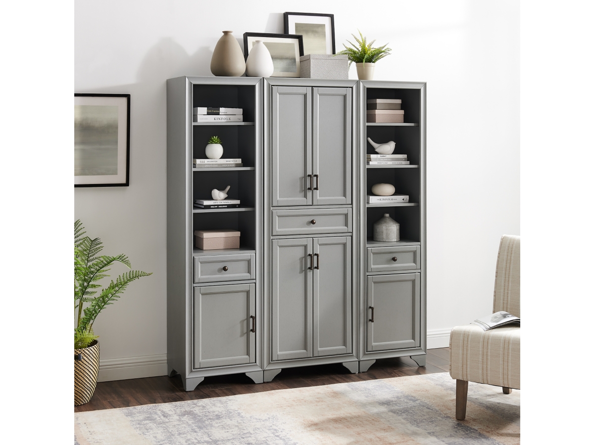 【ゆり】10/1まで　APRON TOPS/CHARCOAL GRAY1番 Reviews for CROSLEY FURNITURE Alexandria Gray Kitchen Island with