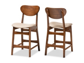 Baxton Studio Katya Upholstered Counter Stool Set