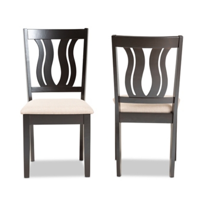 Baxton Studio Fenton 2-Piece Dining Chair Set - Thumbnail 3