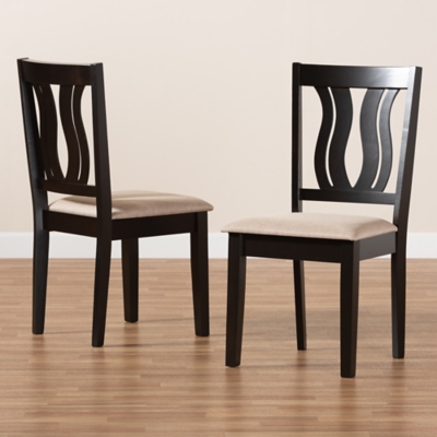 Baxton Studio Fenton 2-Piece Dining Chair Set - Thumbnail 5