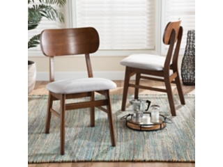 Baxton Studio Euclid Dining Chairs (Set of 2)