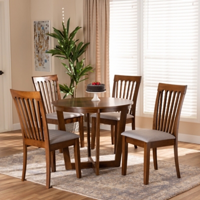 Baxton Studio Andi Dining Table and 4 Chairs Set