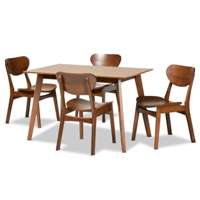 Baxton Studio Katya Dining Table and 4 Chairs Set - Thumbnail 2