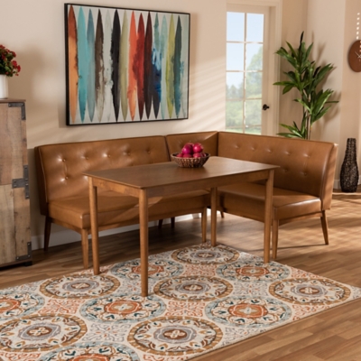 Baxton Studio Arvid Dining Nook Set Ashley