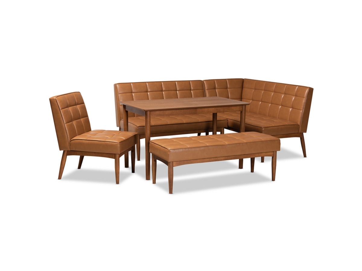 Baxton Studio Sanford Dining Nook Set Ashley