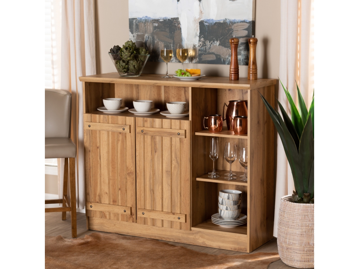 Baxton Studio Eren 2 Door Dining Room Sideboard Buffet Ashley